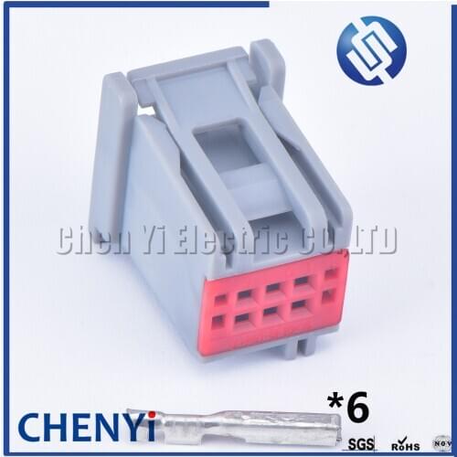 Gray 6 pin car waterproof Automotive waterproof connector female electric auto car plug unwaterproof electrical wire connectors