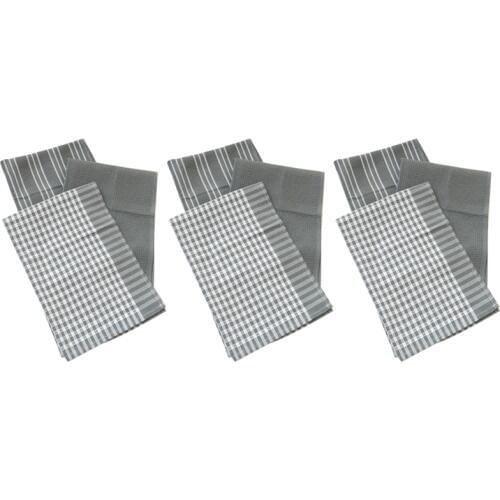 9 Pieces / Set of Kitchen Towels Classic Cotton Tea Towel Dish Cloth Absorbent Hair Machine Tableware Home