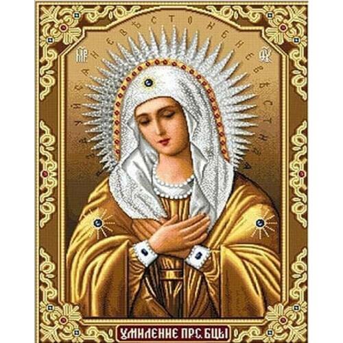 Diamond painting Cross Stitch Diy Portrait Round stone Pasted Virgin crafts Diamond embroidery home decor diamond Mosaic product
