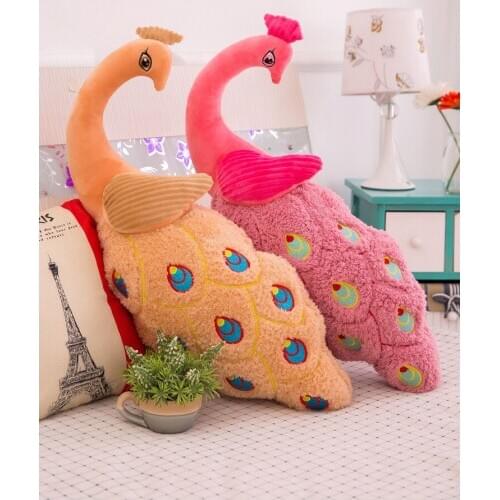 Large 60cm lovely cartoon beautiful peacock plush toy soft nap pillow throw pillow birthday gift b1888