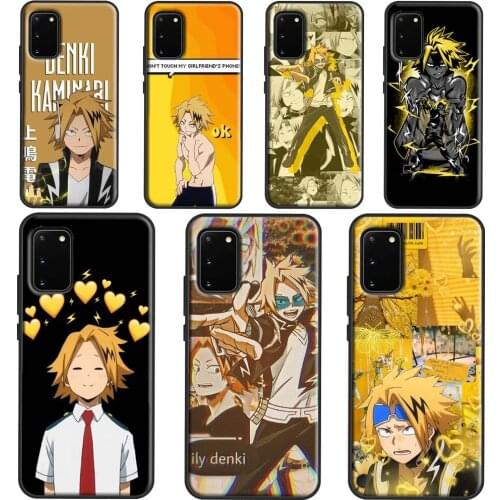 Denki Kaminari My Hero Academia Cover For Samsung Galaxy S20 FE S21 Plus Note 20 Ultra S8 S9 S10 Note 10 Plus Phone Case