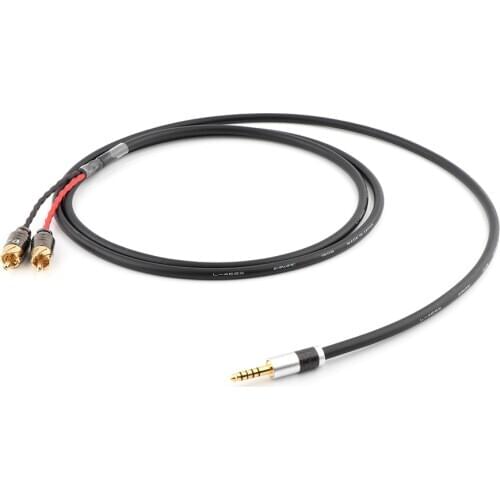 HIFI 4.4mm to 2 RCA Audio Cable 1 tp 2 splitter HIFI cable For SONY NW-WM1Z/A WM1A/1Z PHA-1A/2A Z1R 4.4mm Upgrade Cable