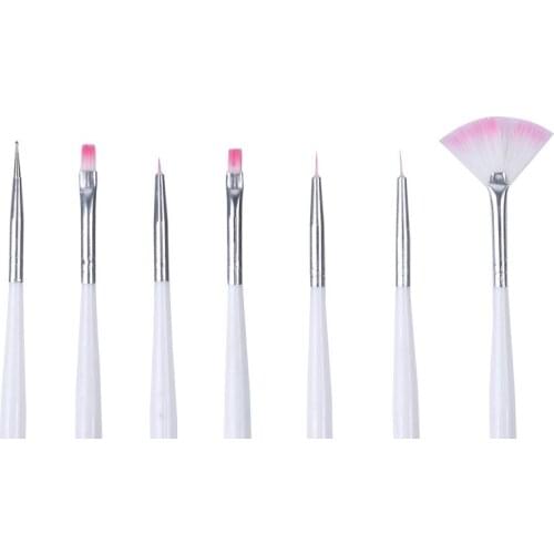 New Nail Art Brushes For Gel Polish 7PCS/Set UV Dotting Painting Drawing Pen Nail Tip for Beauty Manicure Nail Brushs