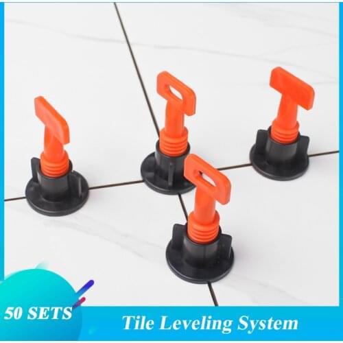 50pcs Level Wedges Tile Spacers For Flooring Wall Tile Spacer Carrelage Tile Leveling System Leveler Locator Spacers Plier