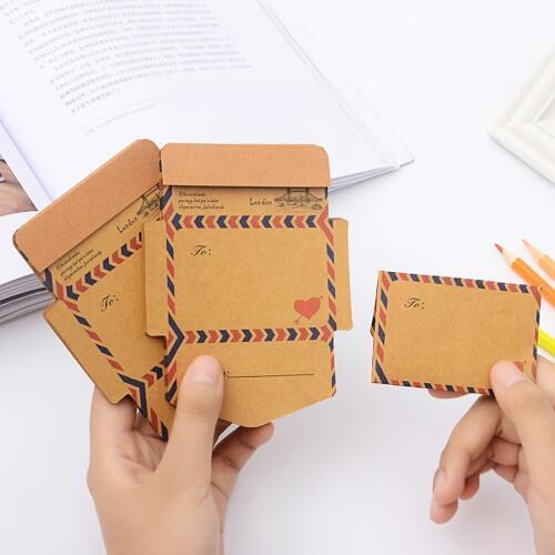 45 pcs/set Creative Vintage Paper Envelope Kraft Paper Envelopes for Invitations For Student School Office Gift Free Shipping