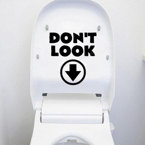 Creative WC Sticker Decor Accessories Waterproof Toilet Decals Bathroom Home Decor Art Stickers Waterproof Arrow Decor LL1316