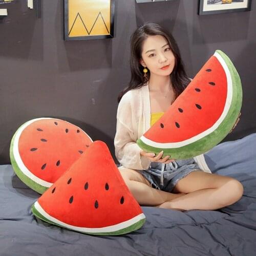 Kawaii Watermelon Plush Toys Soft Stuffed Animals Doll Sofa Car Pillow Cushion Home Room Decor Baby Kids Children Girls Gifts