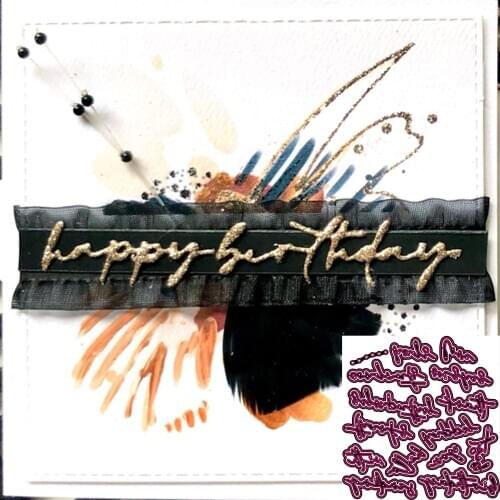 New words metal cutting die, cutting template, letter decoration, Kraft paper die cutting, knife punching die