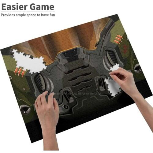 Doom Helmet Jigsaw Puzzle For Adults Kids Diy Games Ranger Fighter Storm Trooper Helmet War Toy Character Popular Costume Space