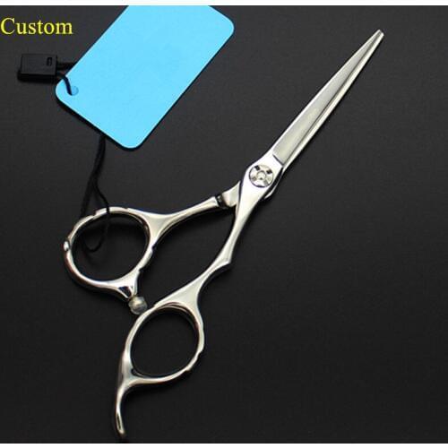 Custom professional japan steel 5'' small hair scissors cutting barber nose trimmer salon eyebrows shears hairdressing scissors