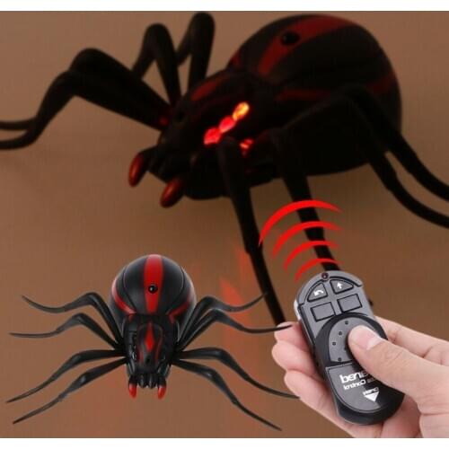 Remote Control Realistic Fake Spider RC Prank Insect Scary Trick Toy 77HD