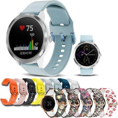 20mm Band Silicone Strap for Garmin Vivoactive 3 / vivoactive 3 music Smart Wristband bracelet For Garmin vivomove HR / 245 645