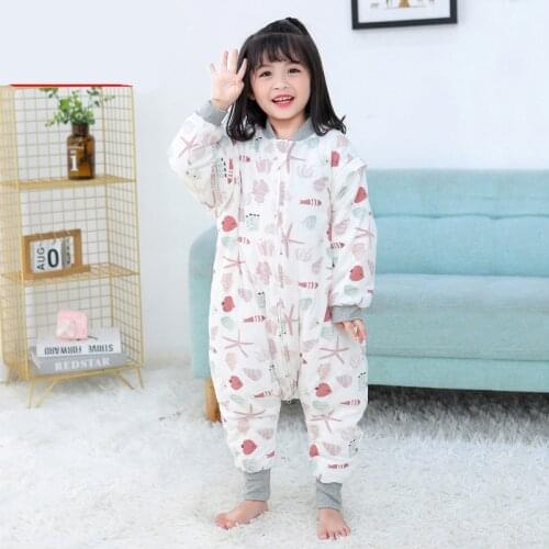 Detachable Sleeve Boys Girls Baby Kids Baby Sleeping Bag Cotton Baby Sleep Sacks Autumn Winter Children Blankets Saco de dormir