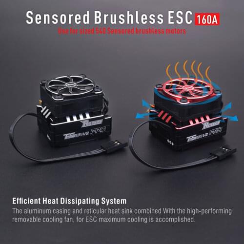 SURPASS HOBBY Rocket TS160V2 Pro 160A ESC Sensored Brushless Motor Speed Controller Programmer Card For 1/10 1/12 Rc Car V4S V5R