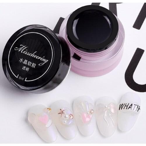Misscheering 3D three-dimensional universal clay soft glue carved model nail art PVC solid gel DIY nail clay 8ml