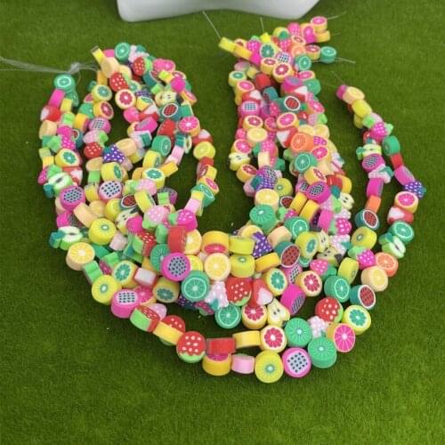 10strips/Lot Clay Fruit Beads for Fruit Loose Beads for Handmade Jewelry Making