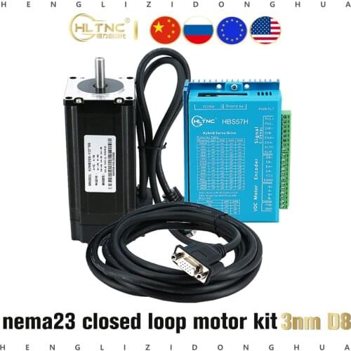 57 Stepper Motor Driver 3nm Servo Motor 57HSE3N+HBS57 Closed-loop step motor 3NM 57 Hybrid closed loop Nema 23 2-phase