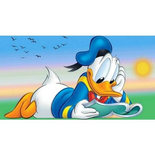 Diamond Embroidery Disney Donald Duck Pictures Full Round Diamond Painting Cross Stitch Kit Rhinestone Mosaic Painting Cartoon