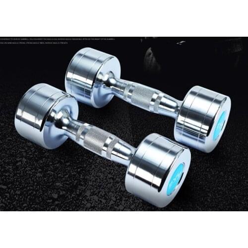 Free shipping high quality stainless steel dumbbells, 10kgs gym dumbbells *2pcs, total 20kg dumbbells