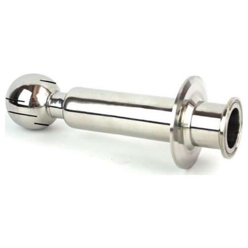 Free shipping Sanitary Rotating Spray Ball 1.5" Tri Clamp Inlet welded in 2" Tri Clamp Cap