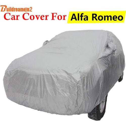 Buildreamen2 Full Car Cover Anti-UV Sun Shield Snow Rain Scratch Resistant Cover Dust Proof For Alfa Romeo 147 156 Brera MiTo