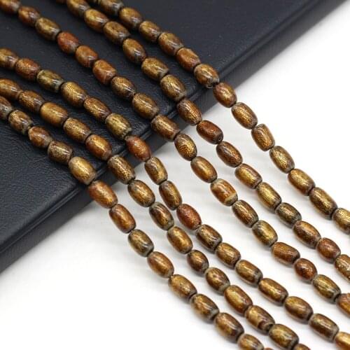 Irregular Pupa Bead Gold Artificial Corals Loose Spacer Beads for Jewelry Making DIY Necklace Bracelet Size 5x9-6x10mm