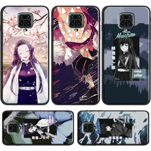 Kimetsu no Yaiba Characters Phone Case For Xiaomi Redmi Note 10 8 9 Pro 8T 9S 9T 9A 9C 8A 7A K40 Pro Back Cover Shell