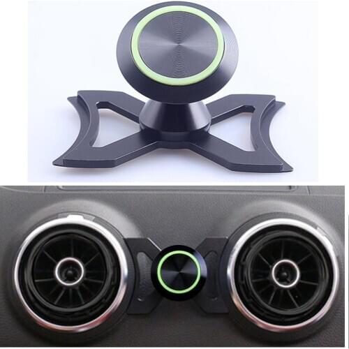 Phone Holder Car Air Vent Outlet Mount Luminous 360° Rotary Swivel Cell Phone Magnetic Cradle for Audi A3/S3 Car Accessories