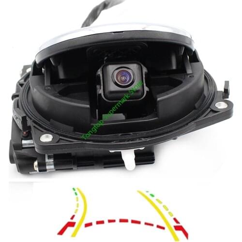 Dynamic Trajectory Tracks Camera For Volkswagen CC Polo Beetle Golf R R-line Car Flip Logo CCD Reverse Camera