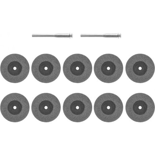 10pcs/set 30mm Mini Diamond Saw Blade Cutting Disc Disk Power Tool Accessories with Connecting Shank for Stone Crushing Cutting