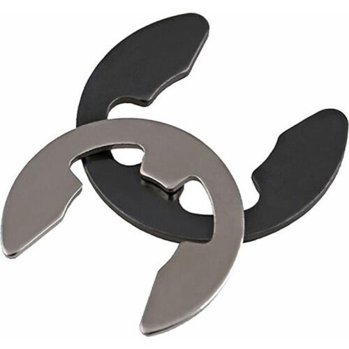 E Clips M1.5-M15 Carbon Steel GB896 External E Clips Washer Circlips Sack Retaining Snap Ring Split Washers For Shaft Fastener