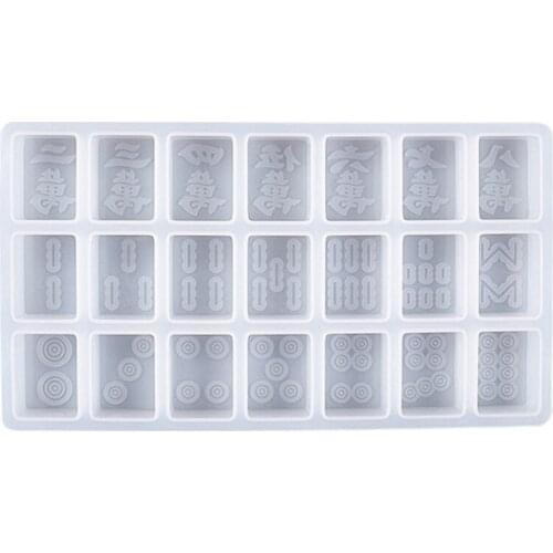 Mahjong Mould, Silicone Mahjong Molds for Resin Casting,Epoxy Game Mold Silicone, DIY Silicone Resin Molds for Mahjong