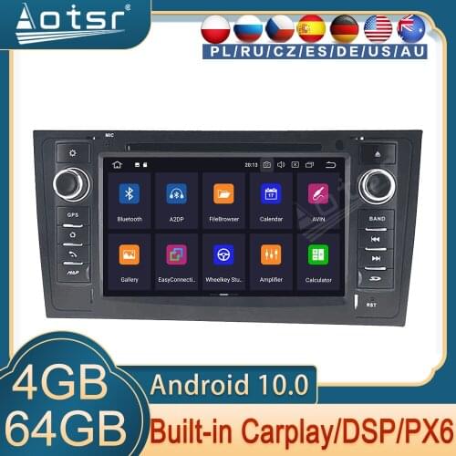 GPS Navigation For Audi A6 4B C5 Android Radio 1997 1998 1999 2000 - 2005 Multimedia Auto Stereo Head Unit Cassette Recorder HD