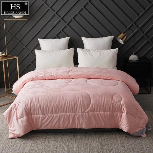 King Queen Linen Austrialia Ovis aries Cashmere Wool Extra Weight Comforter Duvet Paisley Jacquard Deign White Pink Warm Winter