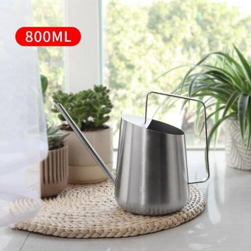 304 stainless steel spray pot flower sprinkling pot thin spout long spout watering device for household gardening kettle
