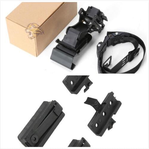 Mich Helmet Rail Mount PVS NVG MICH Helmet Night Vision Bracket Kit + Bracket + Dumpers Strap Adapter