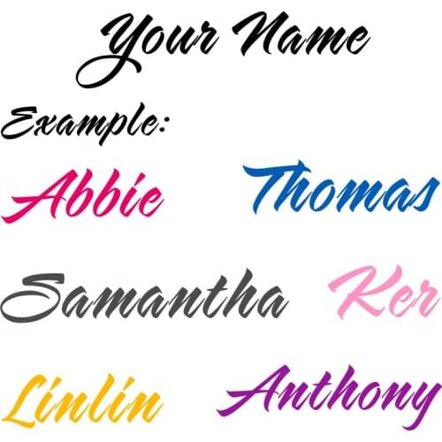 Custom Text Any Name Create Your Own Personalised Lettering Decal Sticker Laptop/Shop/ Door Home Decor