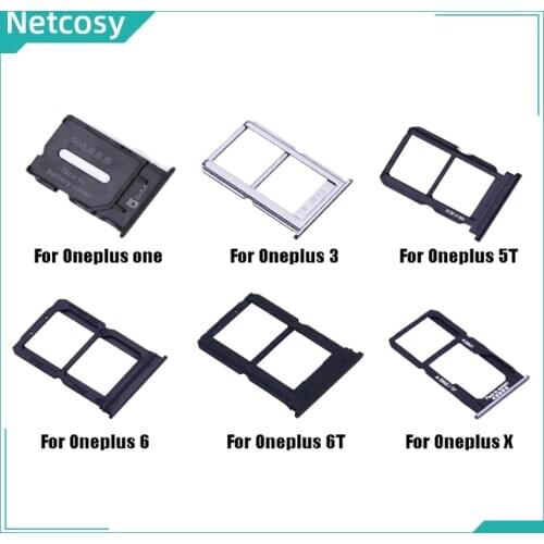 Netcosy SIM Card Tray Replacement Parts SIM Card Slot Holder for Oneplus 1+ 1 A0001 2 A2005 3 A3000 5T A5010 6 A6000 6T A6013 X