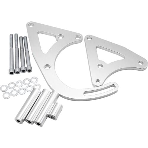 Low Mount RH Right Hand Side Billet Aluminum Alternator Bracket Kit for Holden 253 304 308