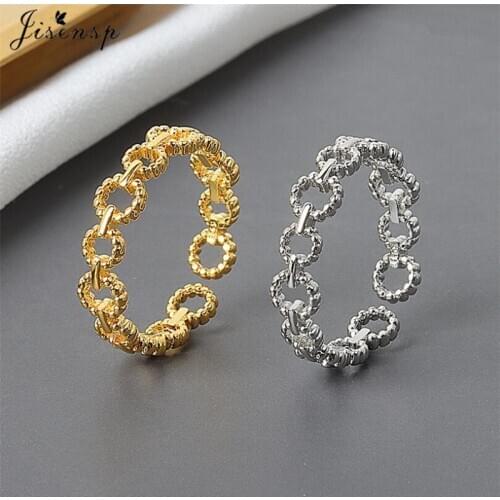 New Minimalist Rings Vintage Circle Round Ring Simple Exquisite Rings For Women Girls Fashion Jewelry Accessories Wholesale