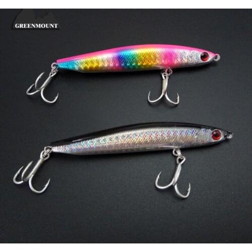 Wholesale -1piece17gX9cm fishing lure hard with high-carbon steel treble hook sinking minnow