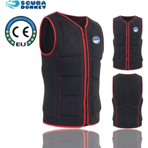 Outdoor Rafting Neoprene Life Jacket Adult Safety Life Vest Water Sports Fishing Kayaking Boating Swimming Drifting Tight Wear