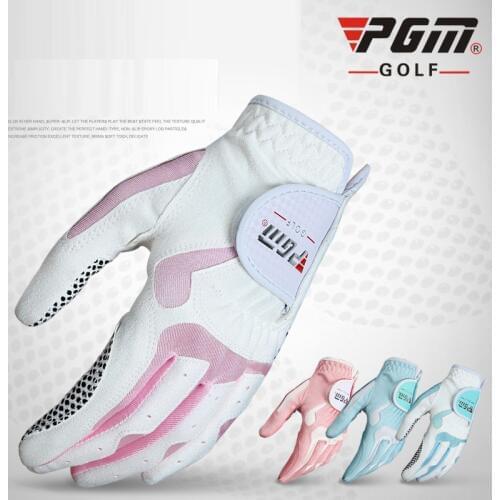 PGM 1 Pair of Womens Golf Gloves Left Hand & Right Hand Sport Gloves Slip-resistant Breathable Mittens D0015