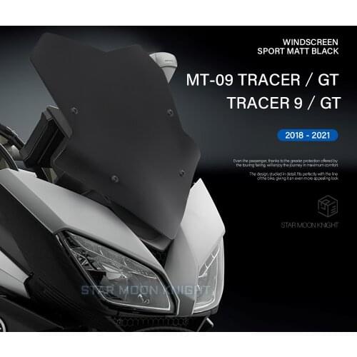 Fit For YAMAHA MT-09 TRACER MT09 TRACER 900 GT 2018 - 2021 TRACER 9 GT Windscreen Windshield Deflector Protector Wind Screen