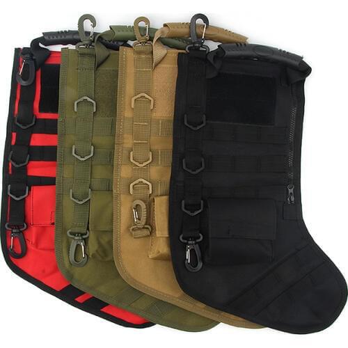 MOLLE Christmas Stocking Socks Tactical Bag Dump Drop Pouch Utility Storage Bag Military Combat Hunting Pack Magazine Pouches