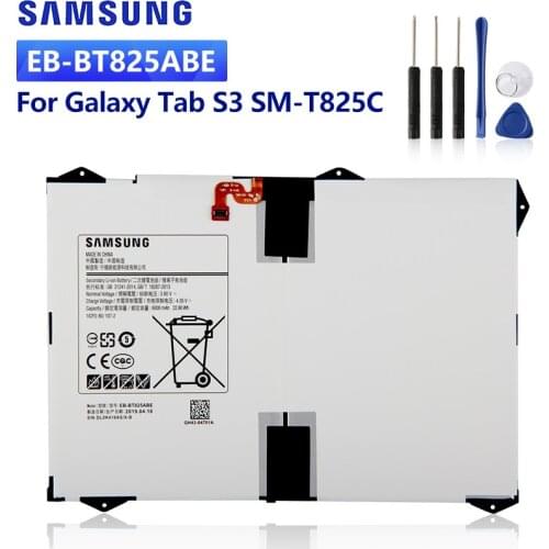 SAMSUNG Original Replacement Tablet Battery EB-BT825ABE For Samsung Galaxy Tab S3 TabS3 SM-T825C T825C Tablet Batteries 6000mAh