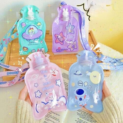 Cute Cartoon Hot Water Bottle Hot Water Warmer with Strap Screw Portable Hand Warmer Water-filling Hot-water Bag Warming Product