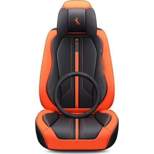 For Lincoln MKT MKX MKS MKC 3D Full Surround Design Sports Cushion Black Red Orange Blue White Car Seat Cover For 5 Seats Cars