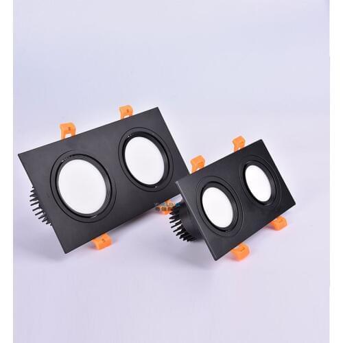 Super Bright Double Recessed LED Dimmable Downlight COB 10W 12W 18W 3000K LED Ceiling Spot Light LED Ceiling Lamp AC 110V 220V