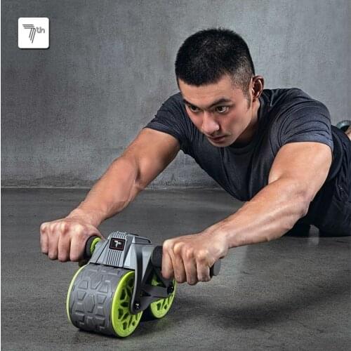 Newest SEVEN Smart Counting Automatic Rebound Abdominal Wheel Home Fitness Equipment No Noise Abdominal Muscle Trainer Gym